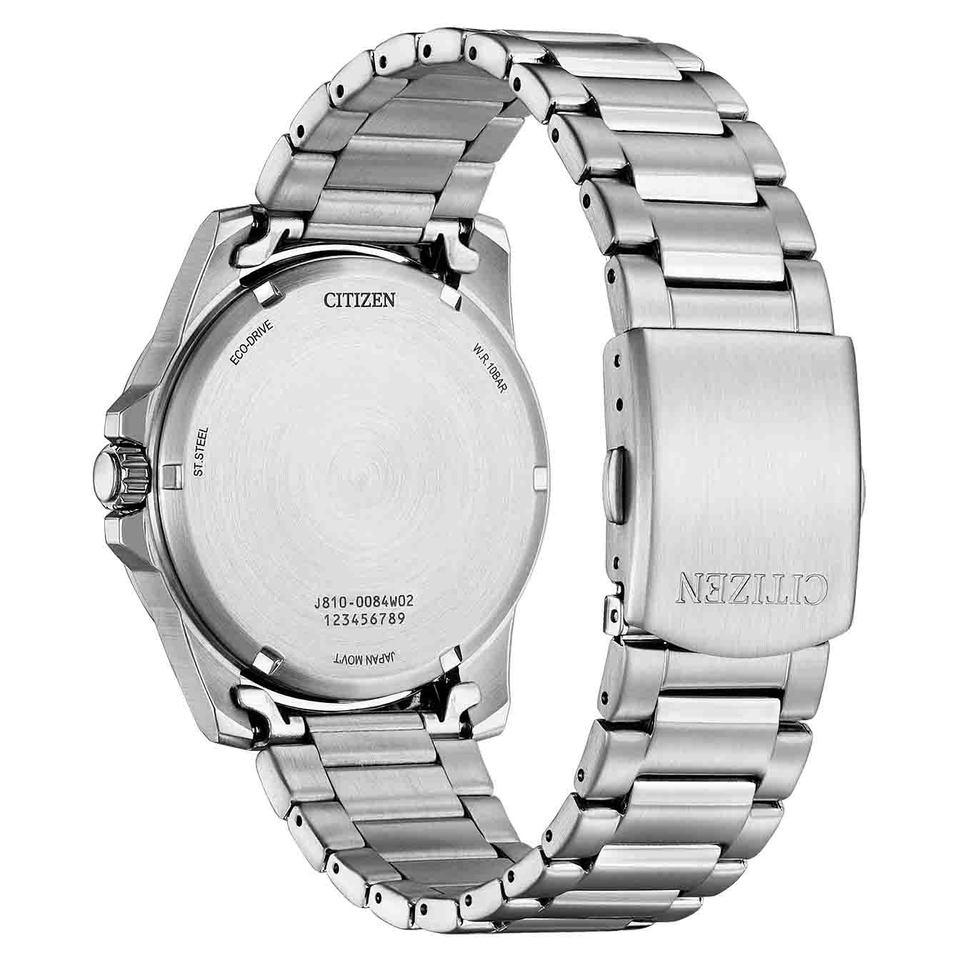 CITIZEN Eco Drive με Πράσινο Καντράν & Ατσάλινο Μπρασελέ AW1811-82X